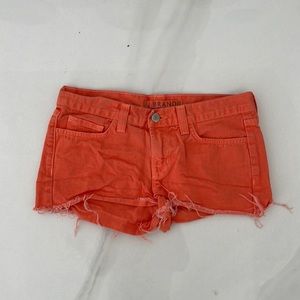 J Brand shorts style #1046O250 color Bright Ora size 25
